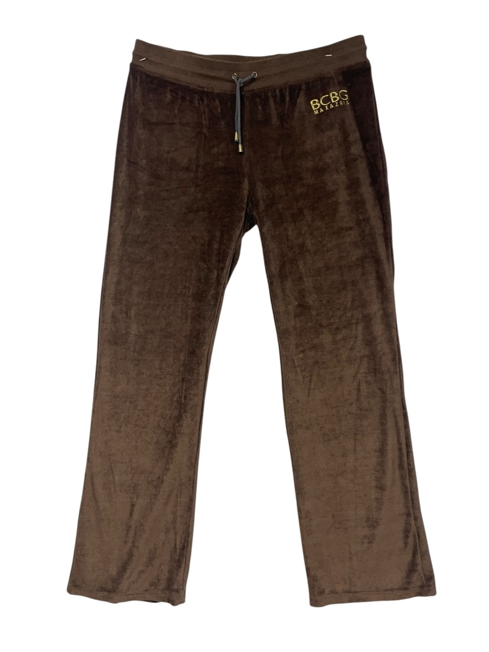 Y2K BCBG Embellished Velour Track Pants XL